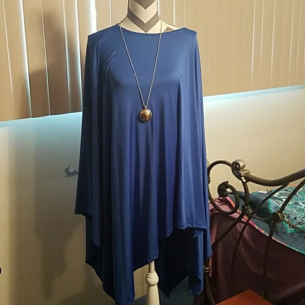 Xxl royal blue Poncho
