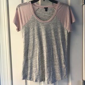 J. Crew linen T-Shirt top