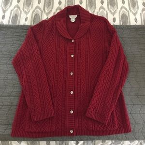Italian yarn cable knit sweater