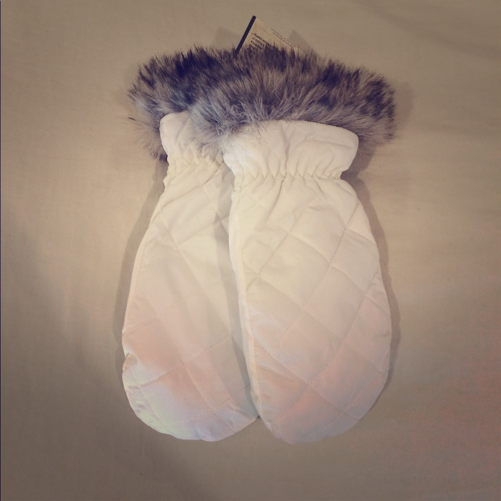 Eddie Bauer unworn mittens with fur