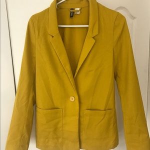 Mustard yellow blazer