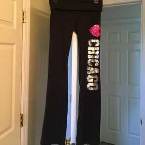 Victoria's Secret Pink sequin yoga pants! Small