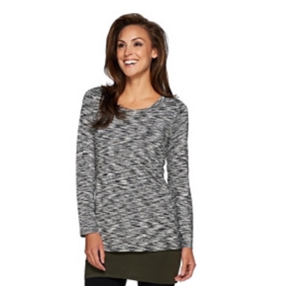 LOGO by Lori Goldstein Twin Set Top and Tank
