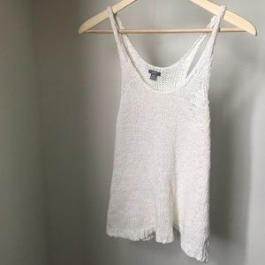 🇺🇸 XS white aerie crochet tank