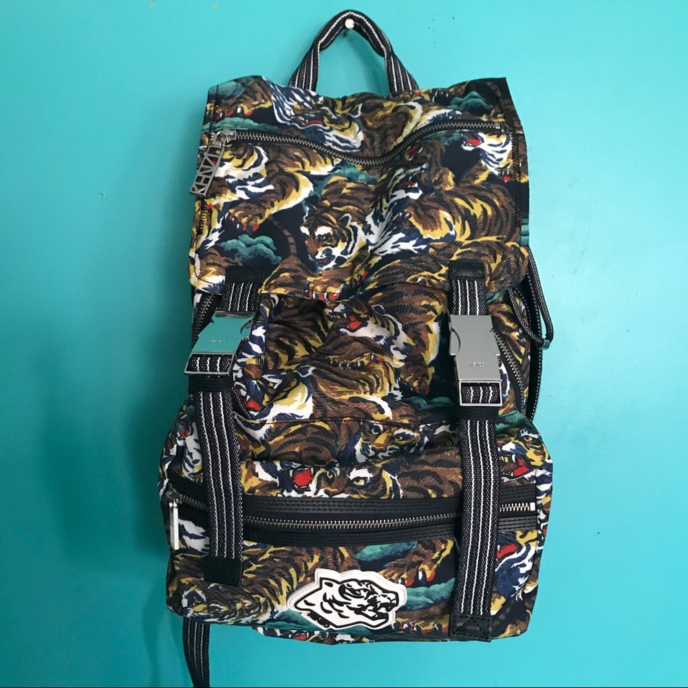 *SOLD* KENZO MultiColored Tiger Print Expandable