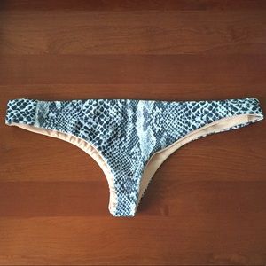 Lumahai Swimwear Snakeskin Bikini Bottoms