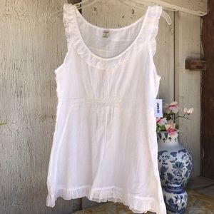 Sleeveless Ruffle Sheer Tank OldNavy NWT