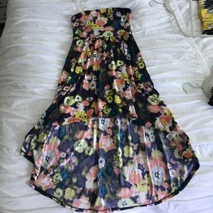 Medium floral high low dress