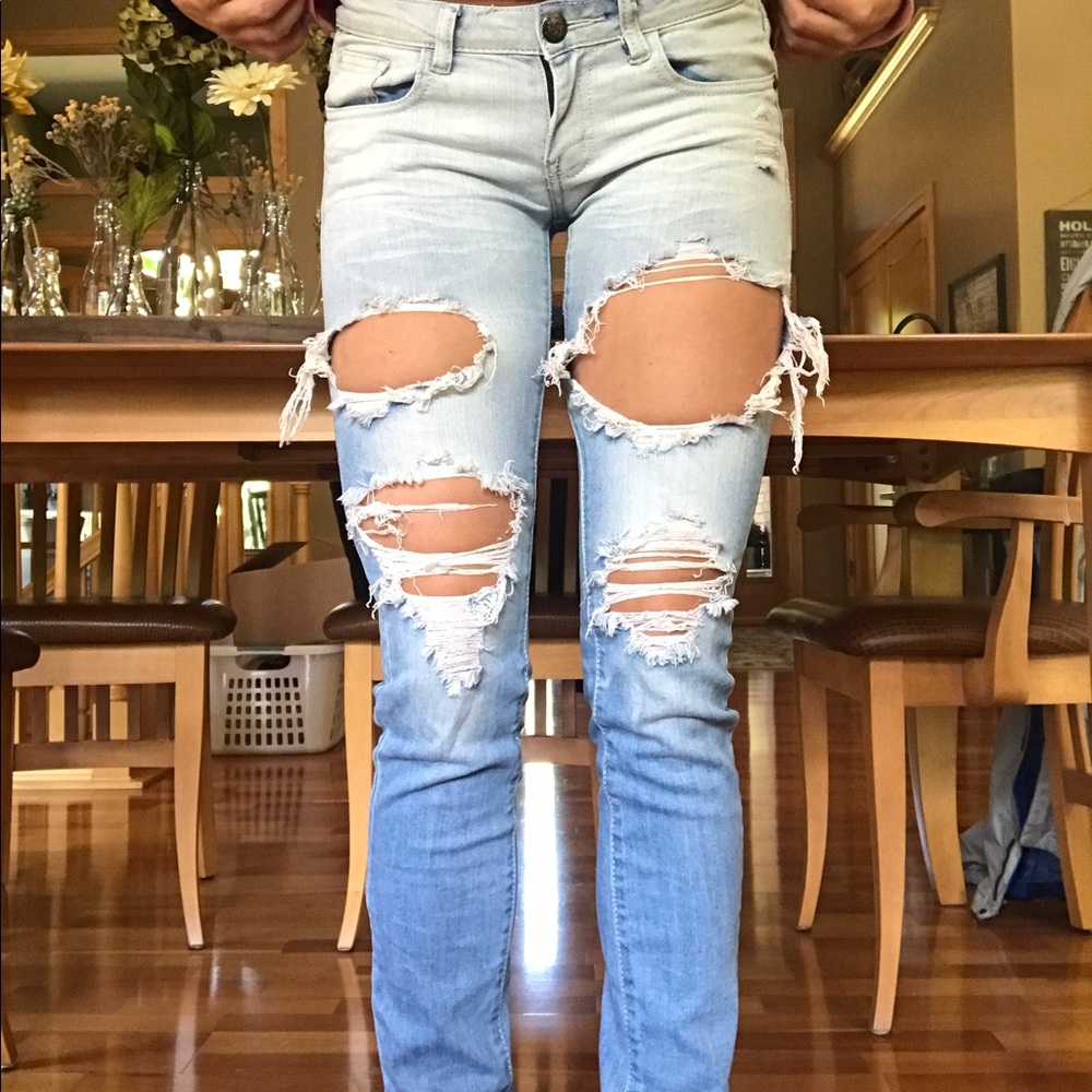 Machine Nouvelle Made Distressed Jeans- 3