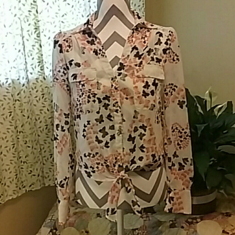HeartSoul butterfly print top
