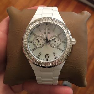 White Guess Women's Watch