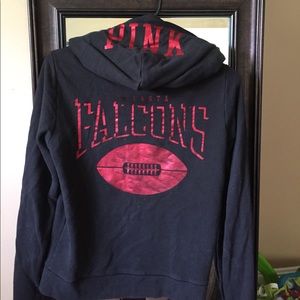 VS Pink Atlanta Falcons zip up