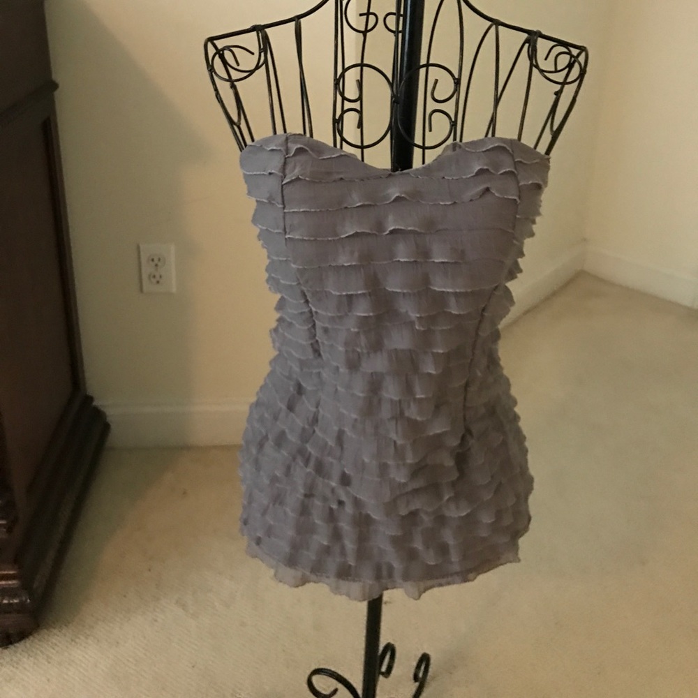 Charlotte Russe Sleeveless Ruffled Top