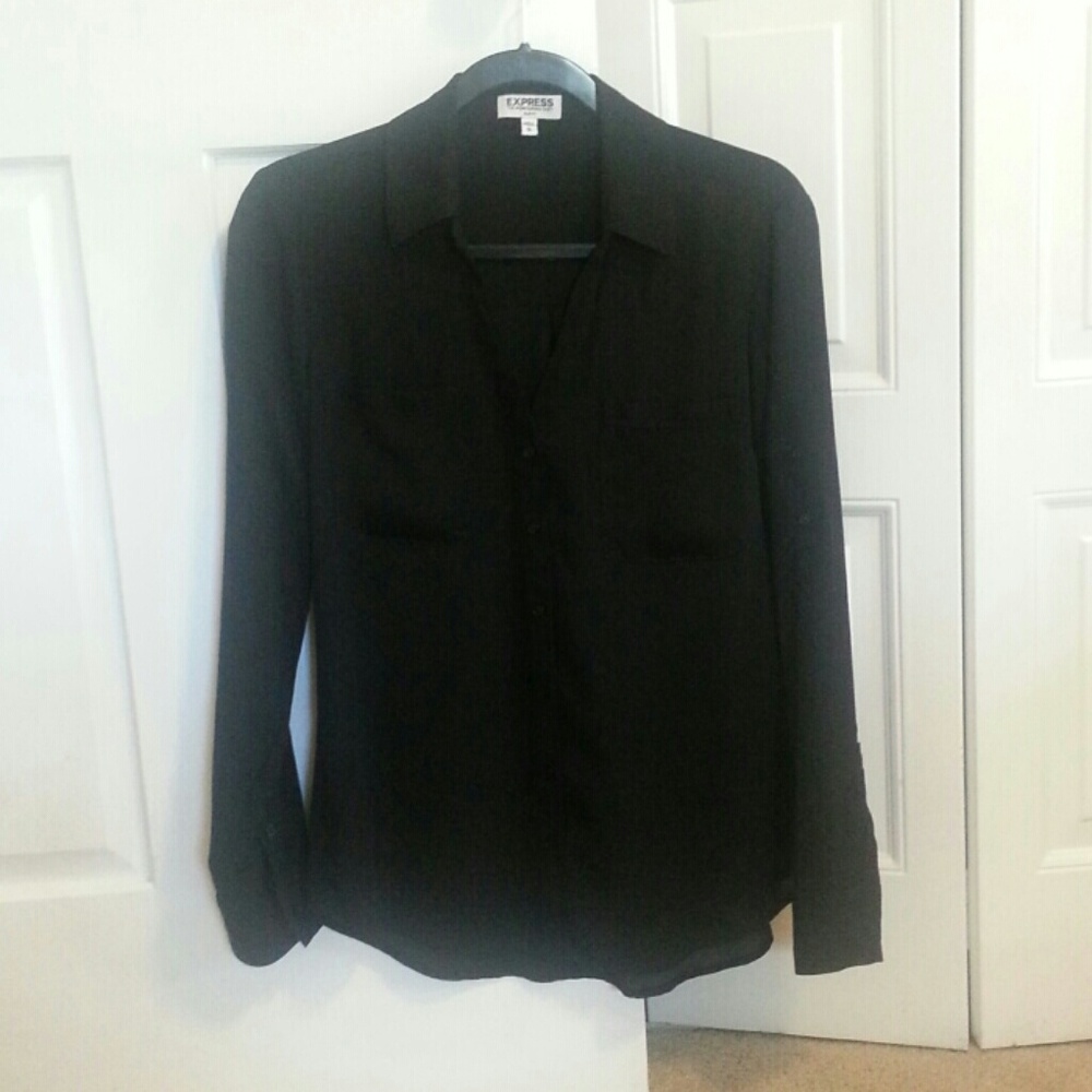 Black express portifino work shirt