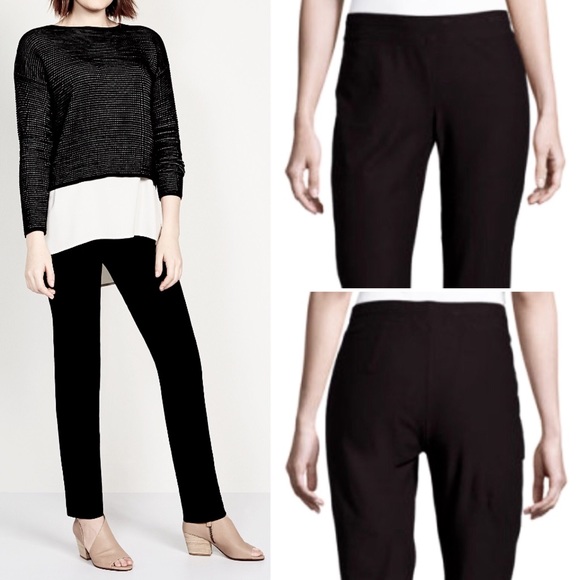 Eileen Fisher Pants - EILEEN FISHER Stretch-Crêpe Slim Fit Pant