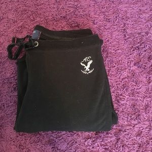 Black bootcut sweatpants