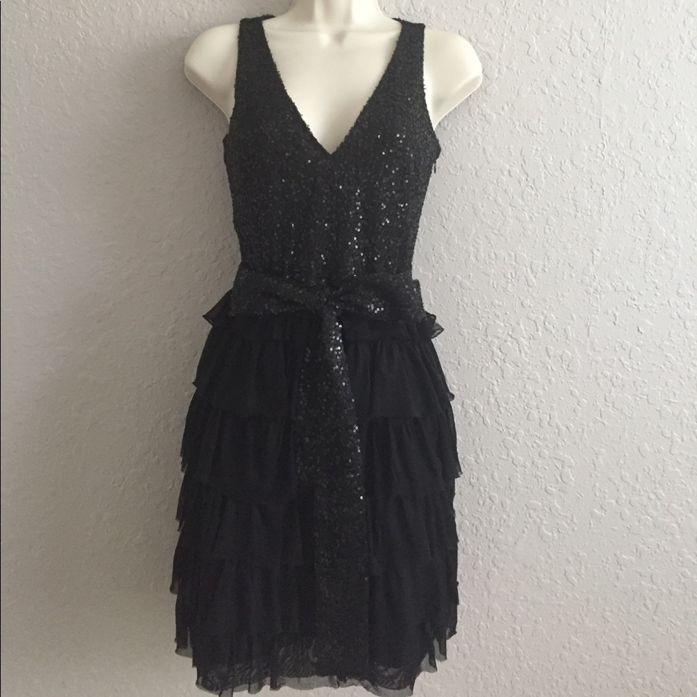 ❤️NWT: Black Ruffled Party Dress