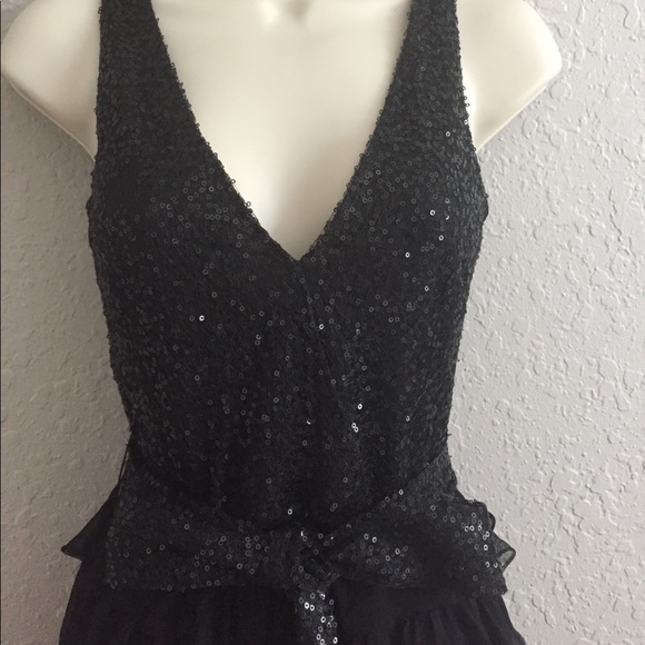 ❤️NWT: Black Ruffled Party Dress - Picture 2 of 4