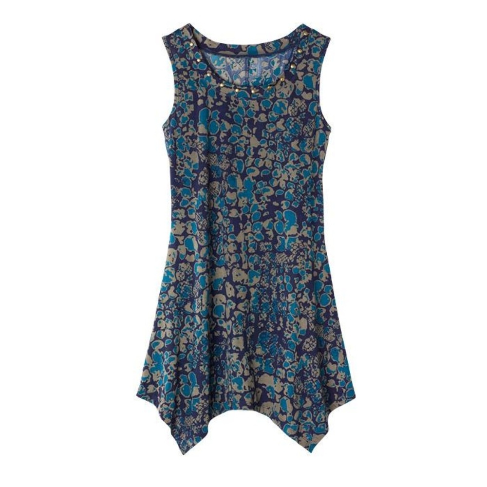 Abstract Leopard-Print Top