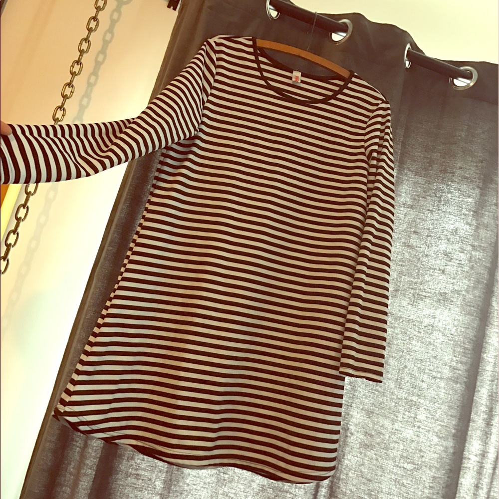 Persun stripe swing dress
