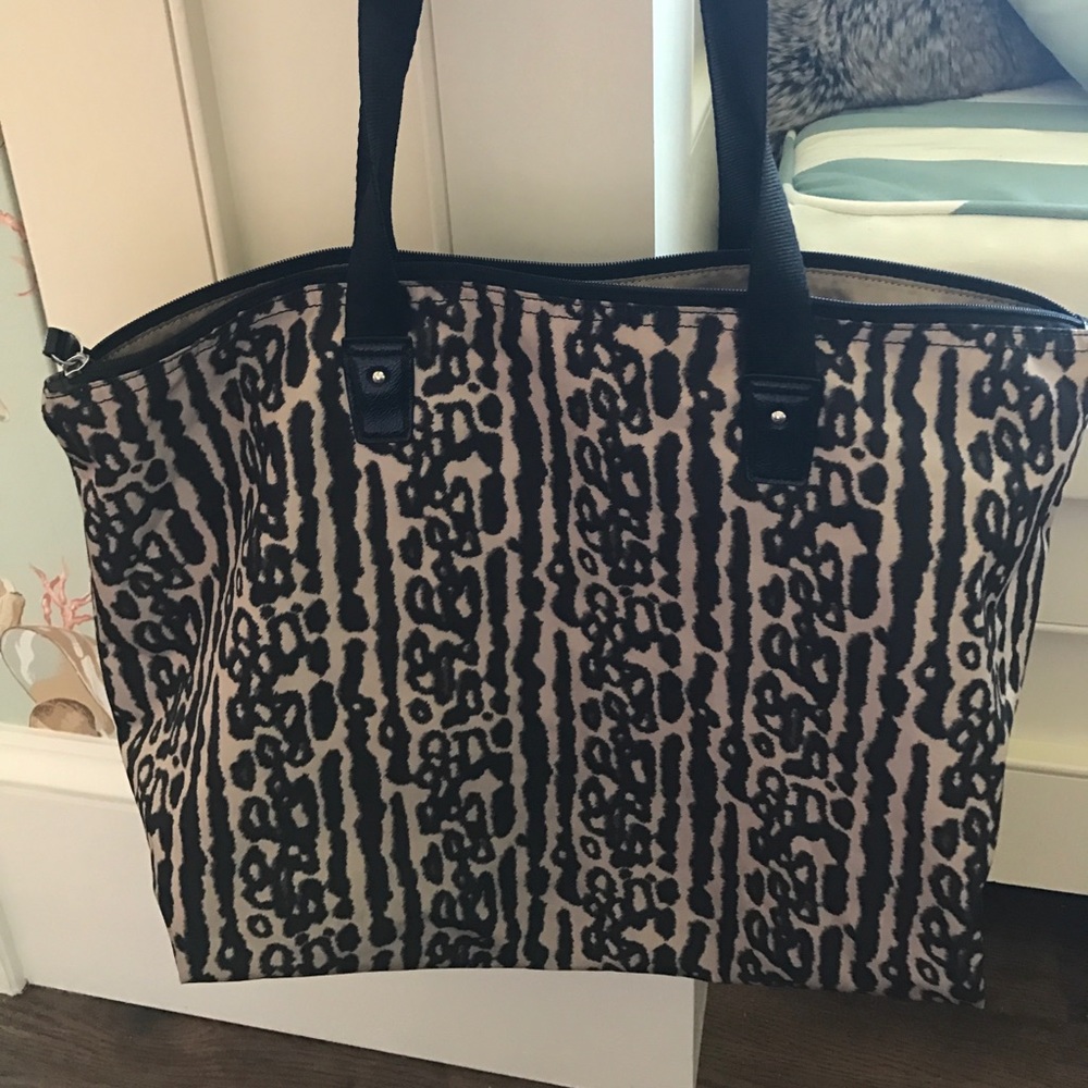 Coach Signature Leopard Tote Bag