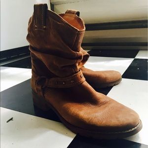 Leather Cow Girl Boots