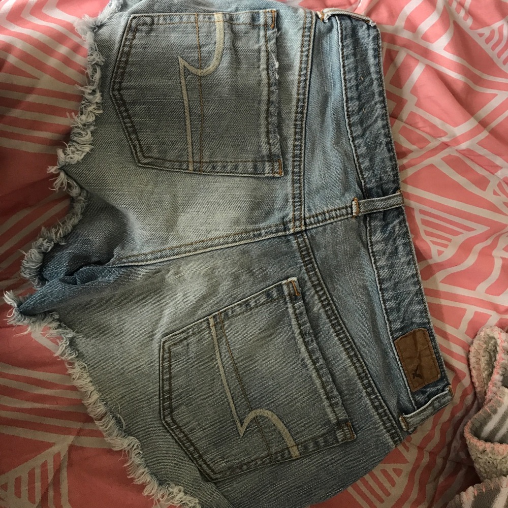 High rise festival American eagle jean shorts