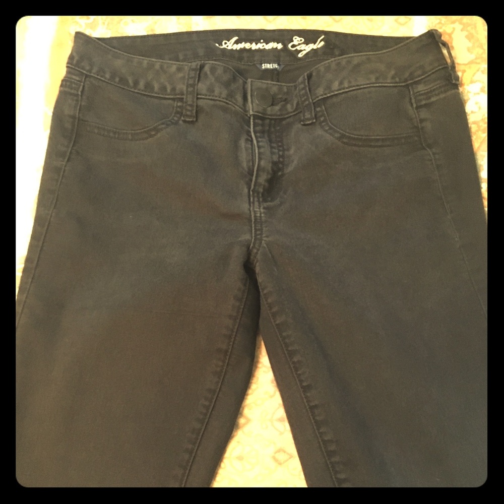 Black AE Low-Rise Jeggings