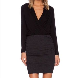 James Perse collage wrap dress