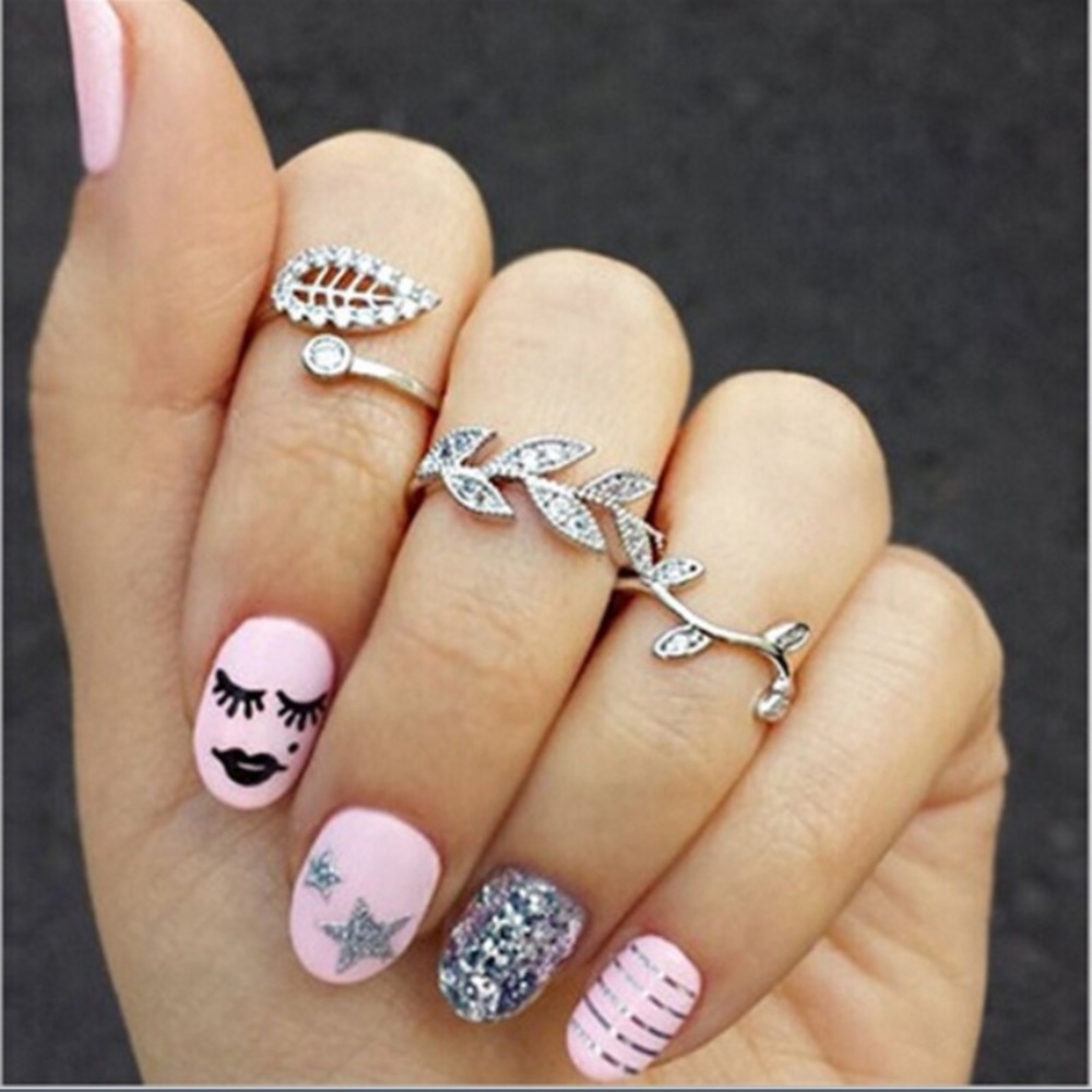 Set of 3 Midi Rings 💜