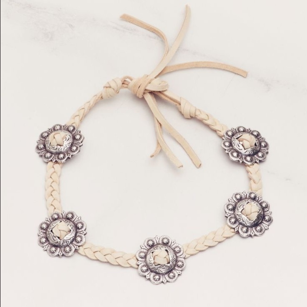 Frasier Sterling Sold Out Concho choker Cream