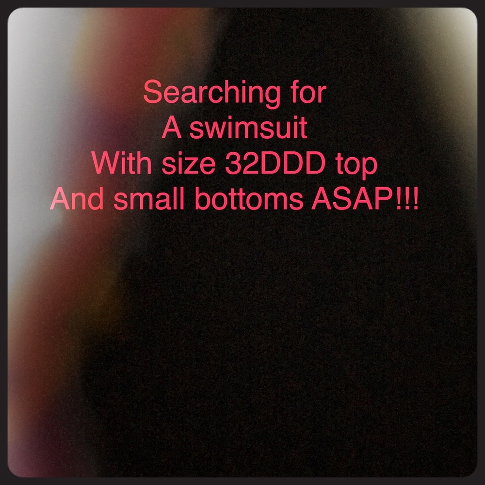 Searching for a swimsuit size 32DDD/small bottoms