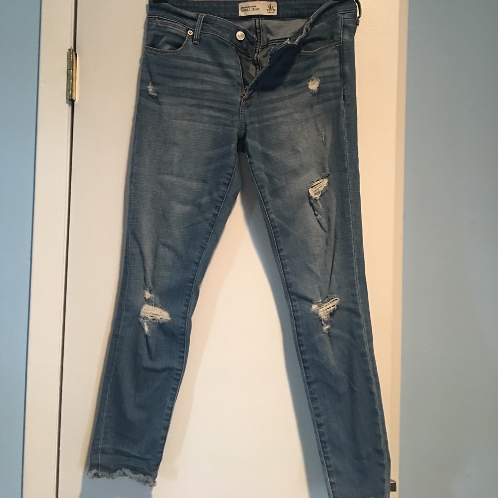 Distressed jeans!