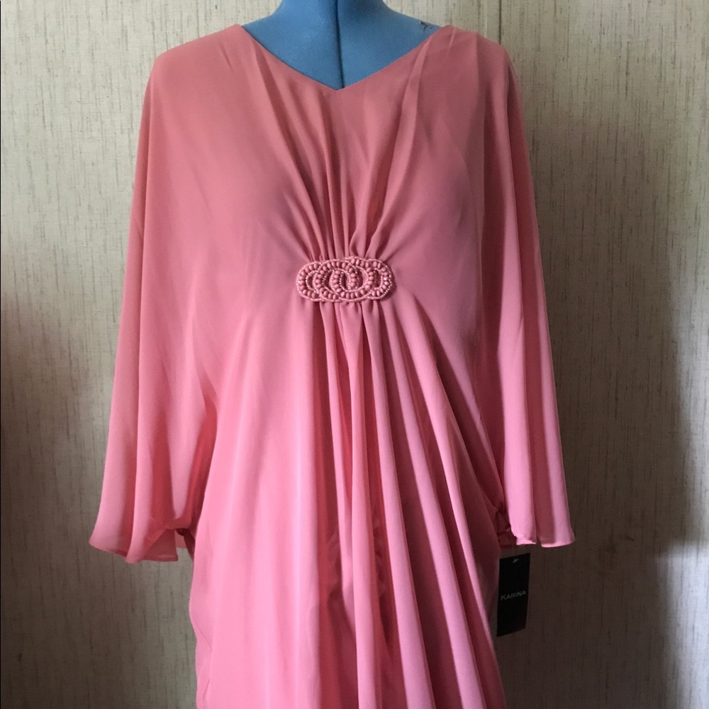 Karina Stevens Chiffon Kimono Dress Plus Size 22W