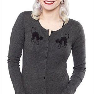 Scaredy Cat cardigan from Sourpuss Clothing
