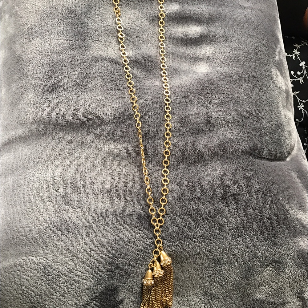 New J.Crew Triple tassel necklace