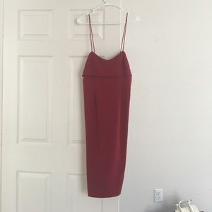 Free people midi red party dress
