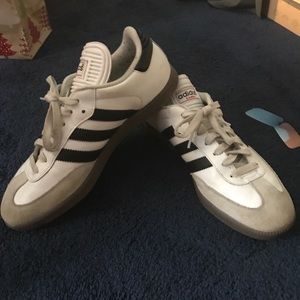 Adidas Men's Size 7.5 White Samba Indoor Shoe