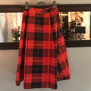 Kate spade blaze a trail plaid skirt