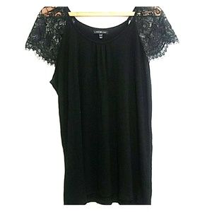 Lace Cap Sleeve Tee