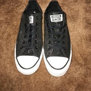 Black/Sparkly Converse
