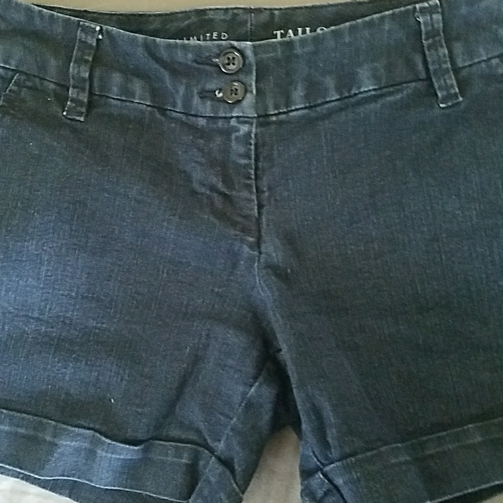 The Limited- Dark denim shorts