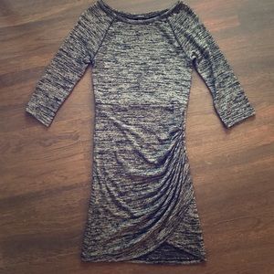 Forever21 Ruched Skirt Grey Dress