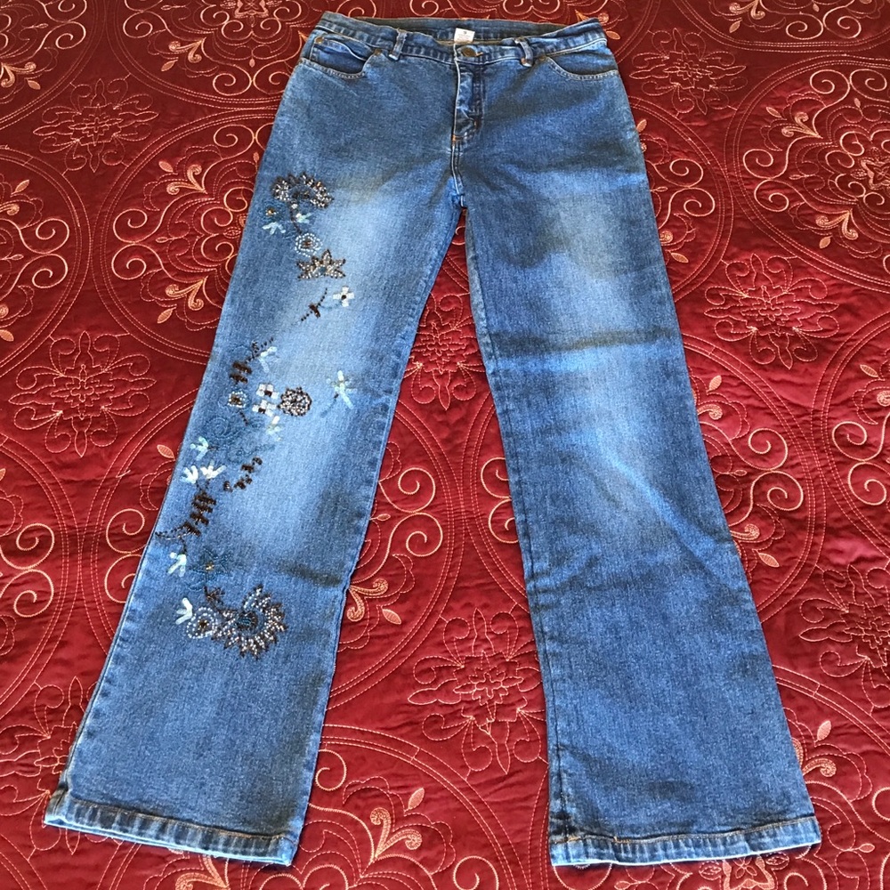 24 Karat Beaded Festival Jeans