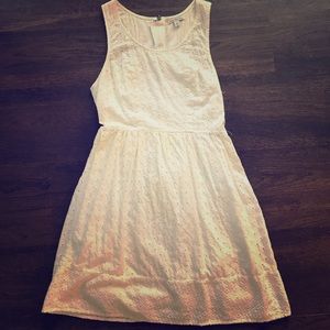 AEO White Eyelet Summer Dress with Cutouts