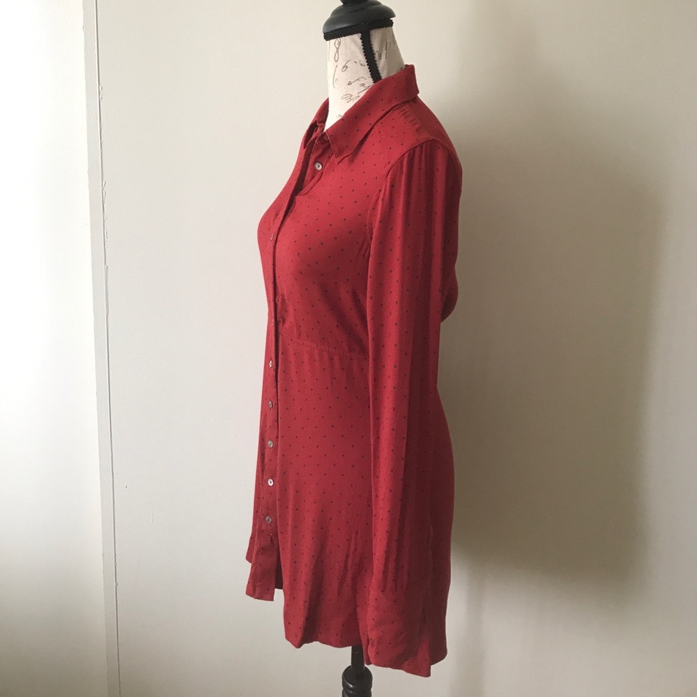 {Free People} This Town Polka Dot Shirtdress - Picture 5 of 8
