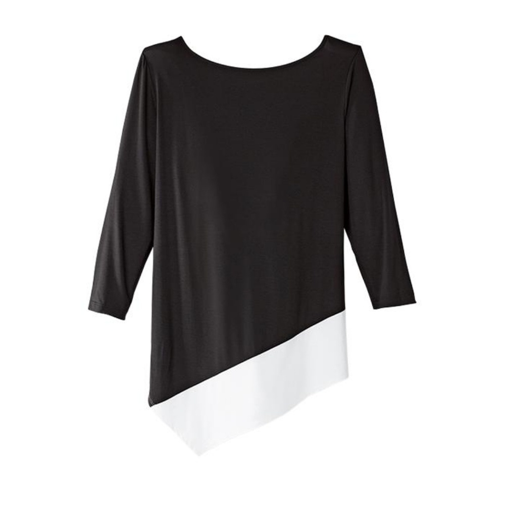 Asymmetric Colorblock Top