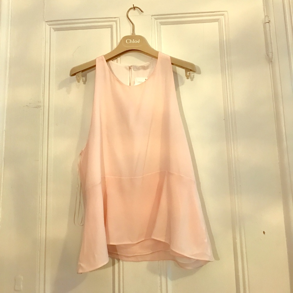 Never been worn, silk Chloe tank.