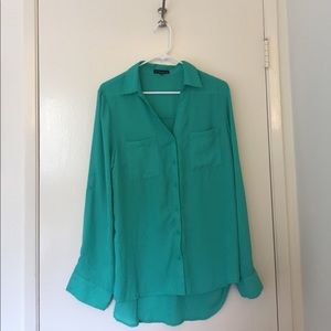 My Michelle - Green Blouse - X Large