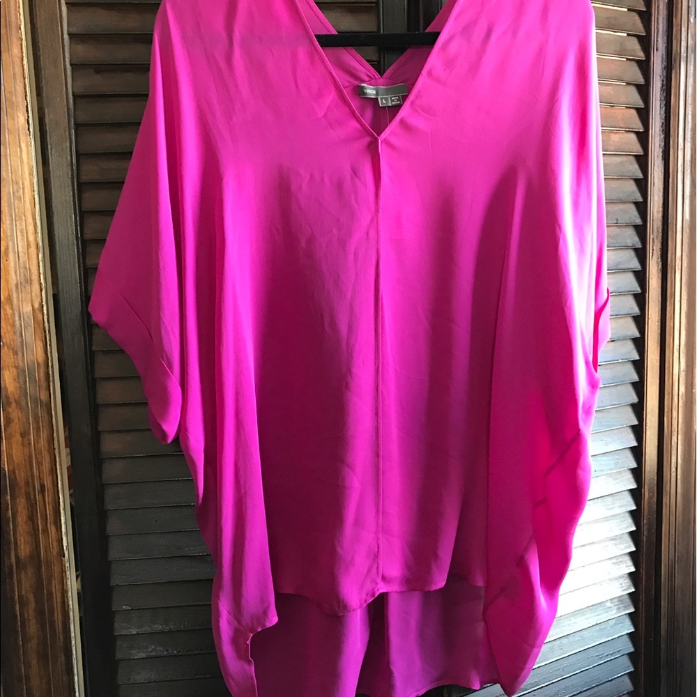 Vince silk pullover.